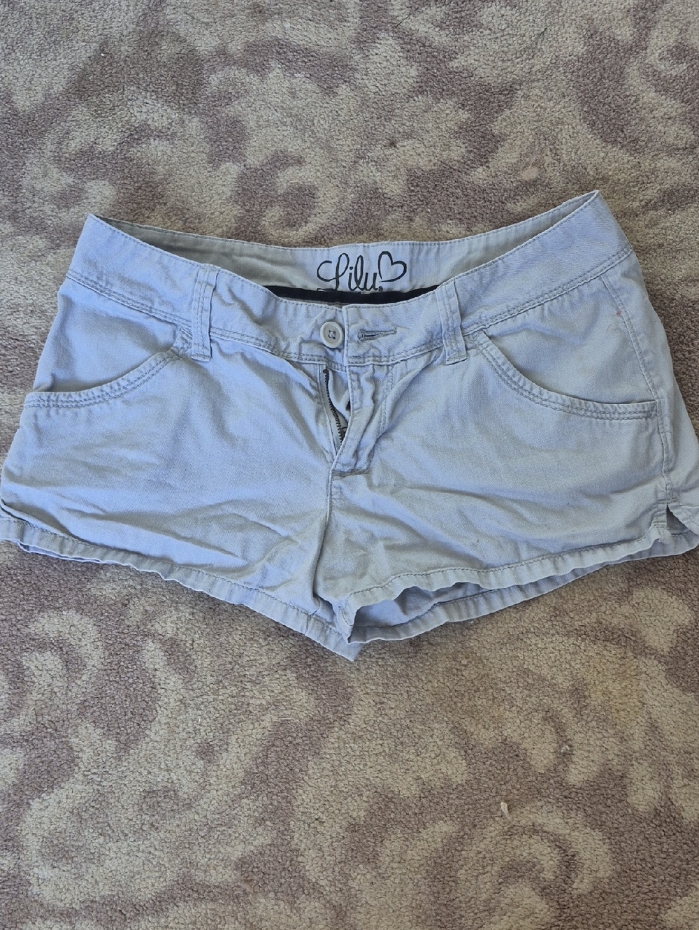 Lilu Pale Blue Women's Denim Jean Shorts